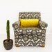 Fabric by the metre - Flower Field, in Penny Black