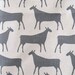 Herds in grey - tea towel