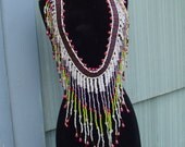 Sale Showstopper bead woven necklace CGGE EtsyBEAD Team SRA