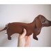 BBQ the Dachshund Dog Cute Vintage Inspired Brown Vinyl Coin Zipper Purse
