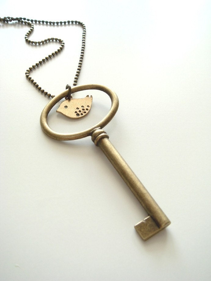 big key necklace
