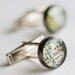 Antique Map CUSTOM Solid Recycled Sterling Cufflinks Genuine Handmade Settings - Original Style