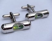 GREEN Mini Working Level Awe Cufflinks Cuff Links