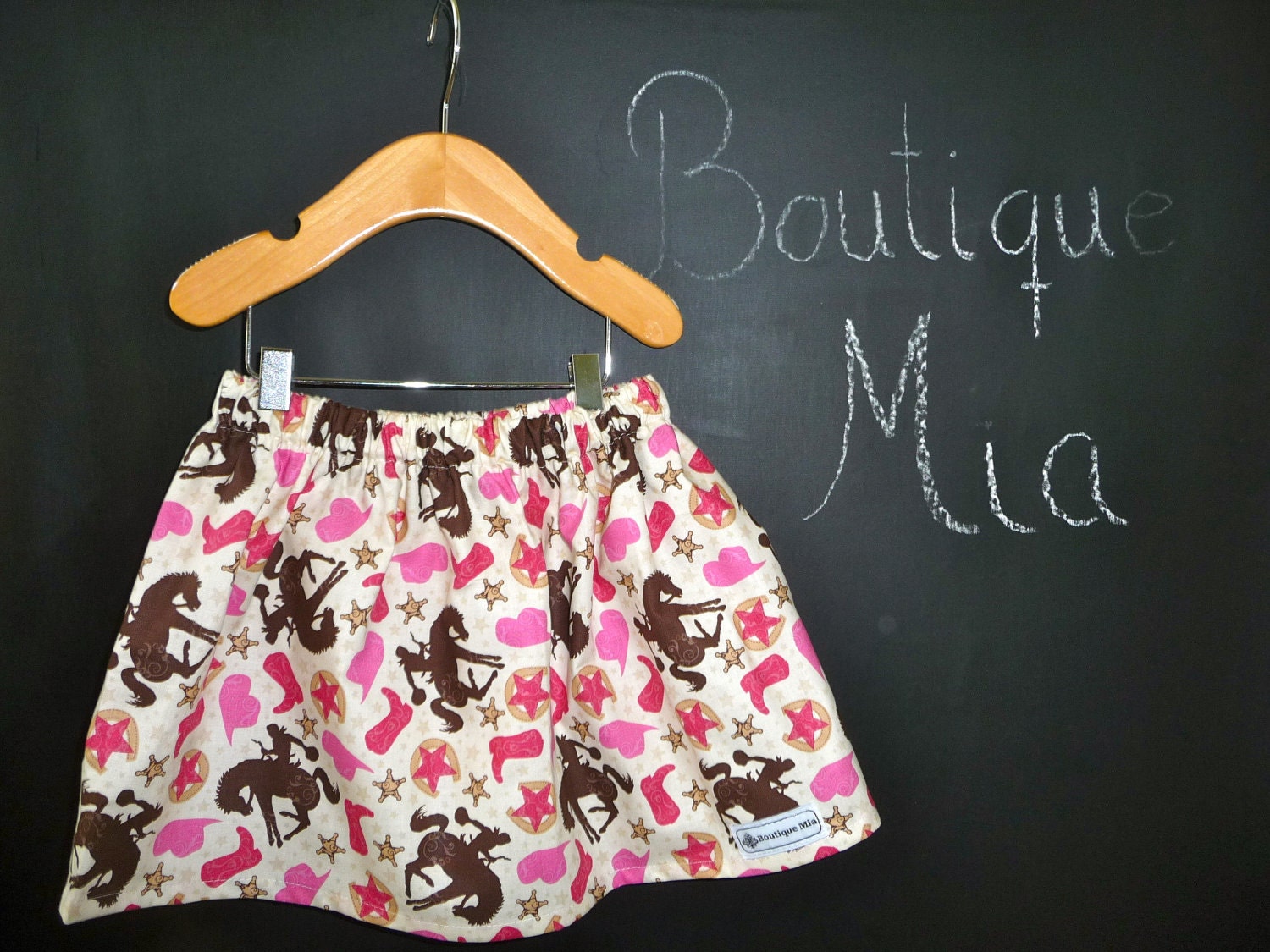 BUY 2 get 1 FREE - Skirt - Cowgirls - Pick the size Newborn up to 12 Years by Boutique Mia