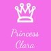 Princess and Price with Crown Customized Art Print - Choose Your Color and Name - 8x10 Print
