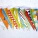 Happy Birthday Fabric Flag Banner Garland