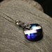 Royal Blue Celestial Necklace ... Swarovski Deep Indigo Crystal and Sterling Silver Starry Marcasite Shooting Comet Nebula ...Gifts Under 5
