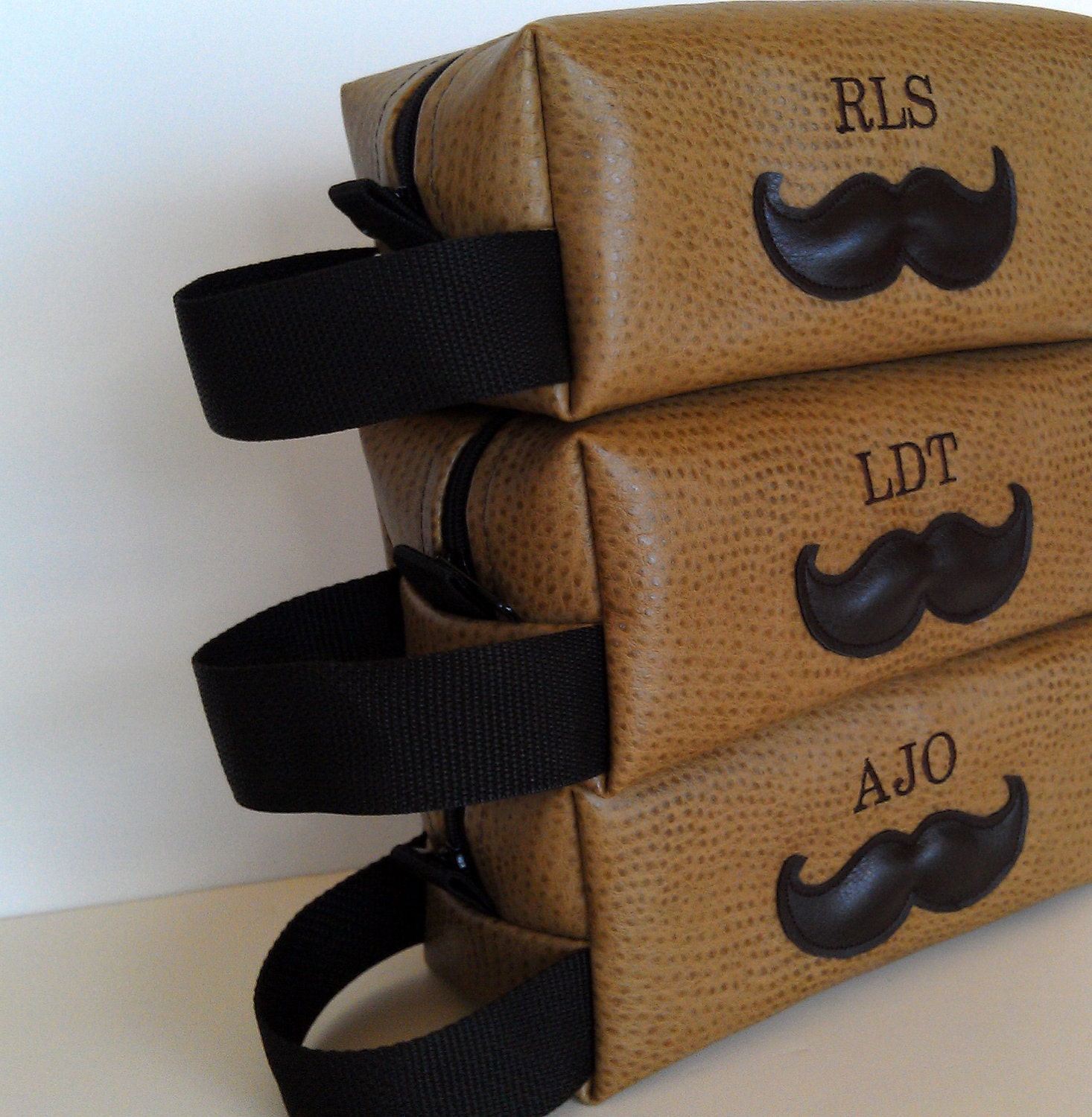Personalized Mustache Toiletry Bag HANDMADE Wedding Groomsman Gift for Groomsmen Gift Groomsman Gift Groom Ushers Wedding Party