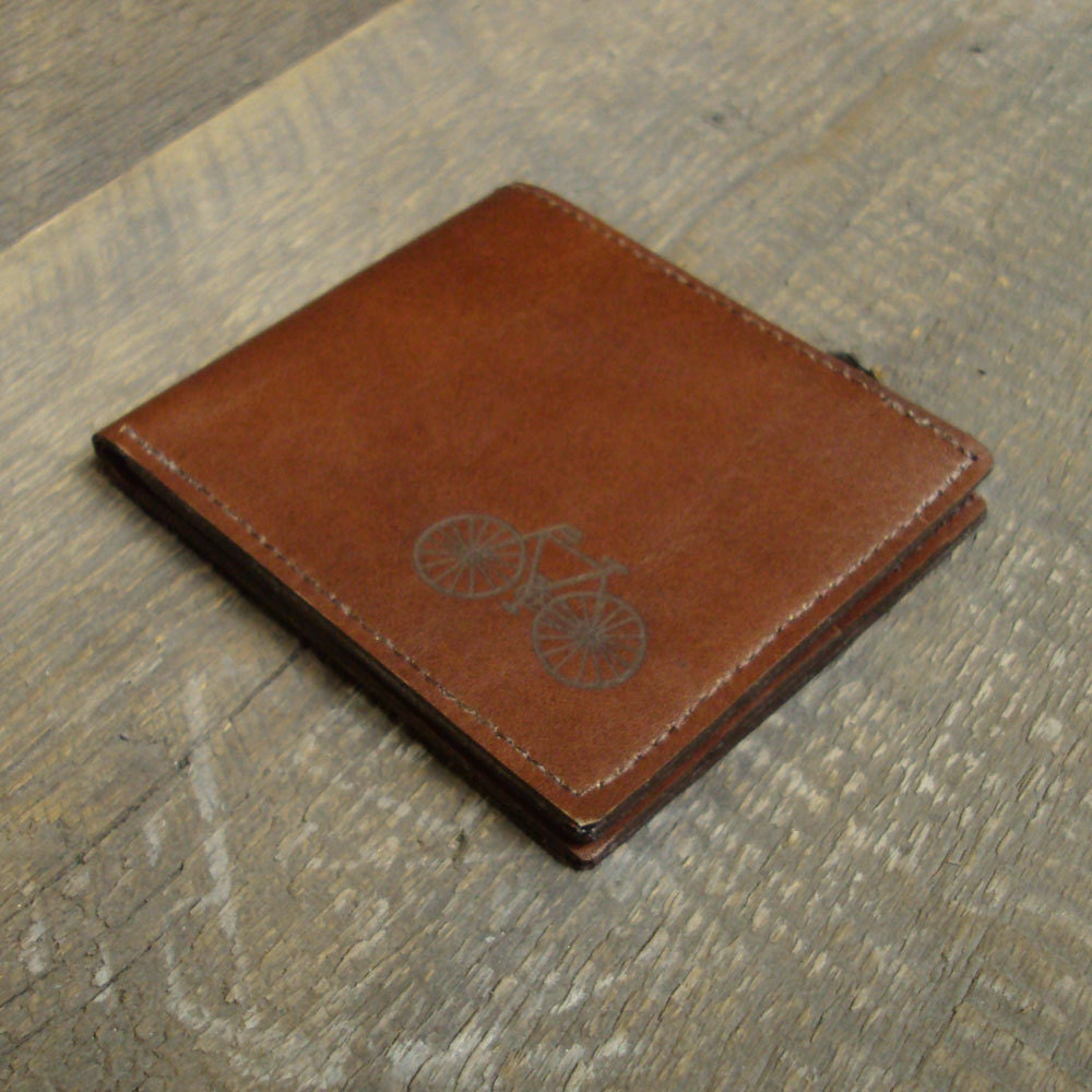 Recycled Leather Bike Wallet
