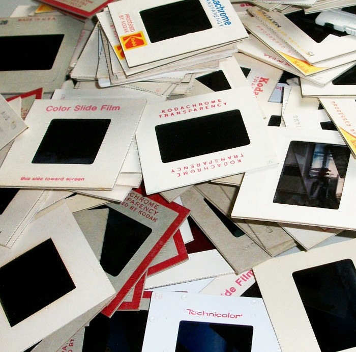 Vintage Transparency 35mm Slides Lot of 50 Mixed Media Collage Art Supplies