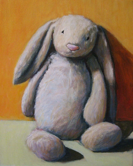 Jellycat Bunny Stuffed Toy Print 8"x10" Nursery Art