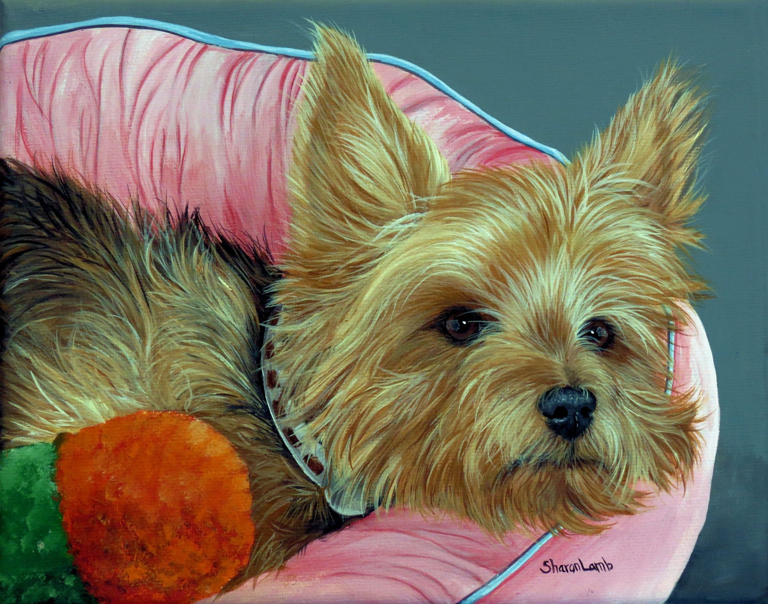 4 x 6 Custom Life Like Commissioned Pet Portrait Painting Makes a Great Gift