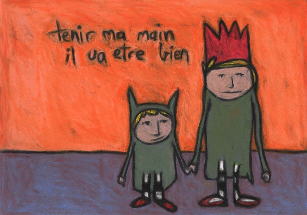 Hold my hand, it will be alright A4 print