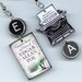 Edgar Allan Poe Earrings Vintage TYPEWRITER book cover