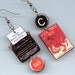 book earrings The Catcher in the Rye JD Salinger TYPEWRITER keys