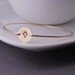 Christian Jewelry Gold Cross Hand Stamped Bangle Bracelets