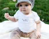 NEW 6-12 Month Visor Beanie - dark grey, light grey