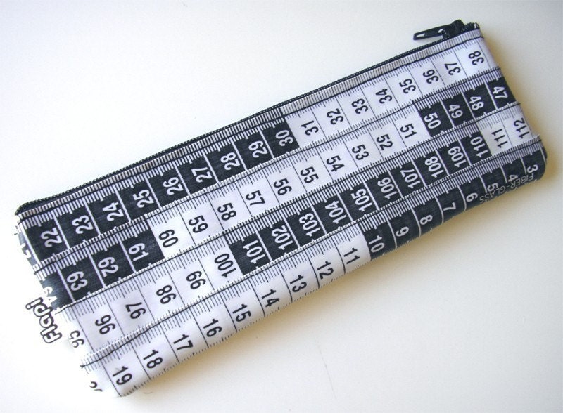 Black and White Measuring Tape Case