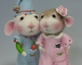 PDF CLASS Needle Felted Animal Dressed Mouse/Bunny Needle Felting Class to create BOTH the Bunny and Mouse
