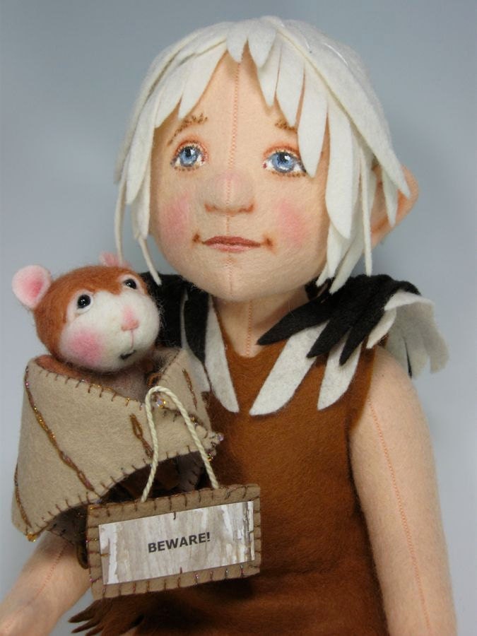 Dressed Mouse/Bunny Class  Needle Felting Class to create BOTH the Bunny and Mouse By Barby Anderson (Kit Available and sold separately)