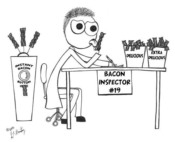T - BACON Inspector - Crispy Delicious Bacon Lover TShirt