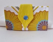 Small Card Wallet Organizer Squash Blossom