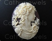 Unset Cameo Federalist Woman Portrait