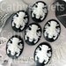 Unset 25x18 Very Scarey Guns Skulls and Roses Cameos