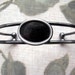 Brand New Offering Gunmetal Grey Bracelet Blank Setting for a 18x13 Cameo or Cab