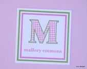 Personalized Square Gift Tags/ Calling Cards - Set of 12