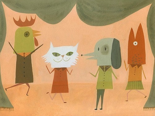 Costume Party. Limited edition 11x14 print by Matte Stephens.
