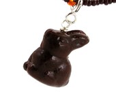 Chocolate bunny necklace