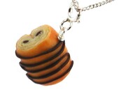 Chocolate croissant necklace
