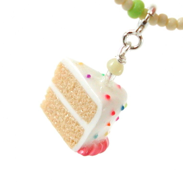 Birthday cake necklace (vanilla)