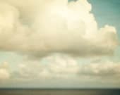 Cloud photograph, Dreamy seascape photo, Ocean, Sea, Sky. Aqua, Summer, Landscape photography - Send in the clouds