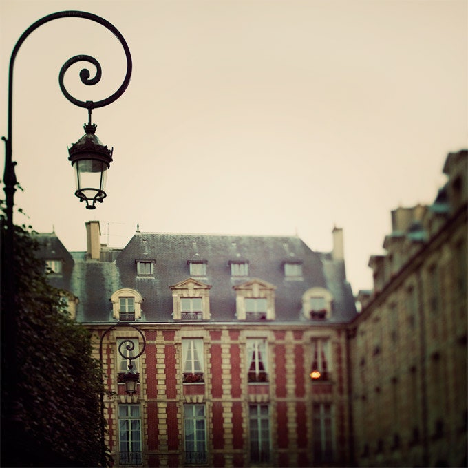 Fine Art Paris photograph - Past Perfect - Place des Vosges in Paris - Romantic travel photography