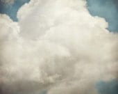 Cloudbusting - Cloud photograph, Dreamy, Whimsical, Sky Blue, Nature Photography, summer
