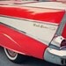 Candy Apple Red Vintage Car Photos, Retro, Fine Art Photography, Father's Day, July 4, Red and White - Zoom zoom - Set of four 5x7 prints