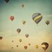 Hot air balloons photograph, Adventure, Flight - Do you realize that we are floating in space - Nursery art