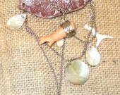 The Ties That Bind Hand Made Polymer Clay Assemblage Brooch