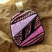 Dichroic Fused Glass Zentangle Pendant, Fused Glass - Purple and Pink
