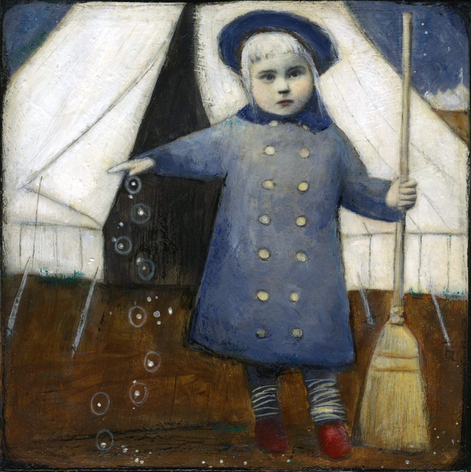Moon-Faced Margalo Print