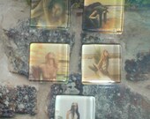 Mermaid Glass Magnet Set 2