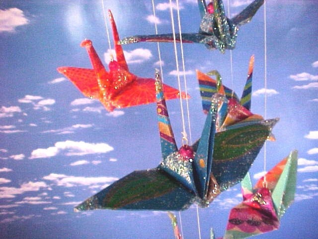 Do it Yourself Peace Crane Origami Mobile 2.0