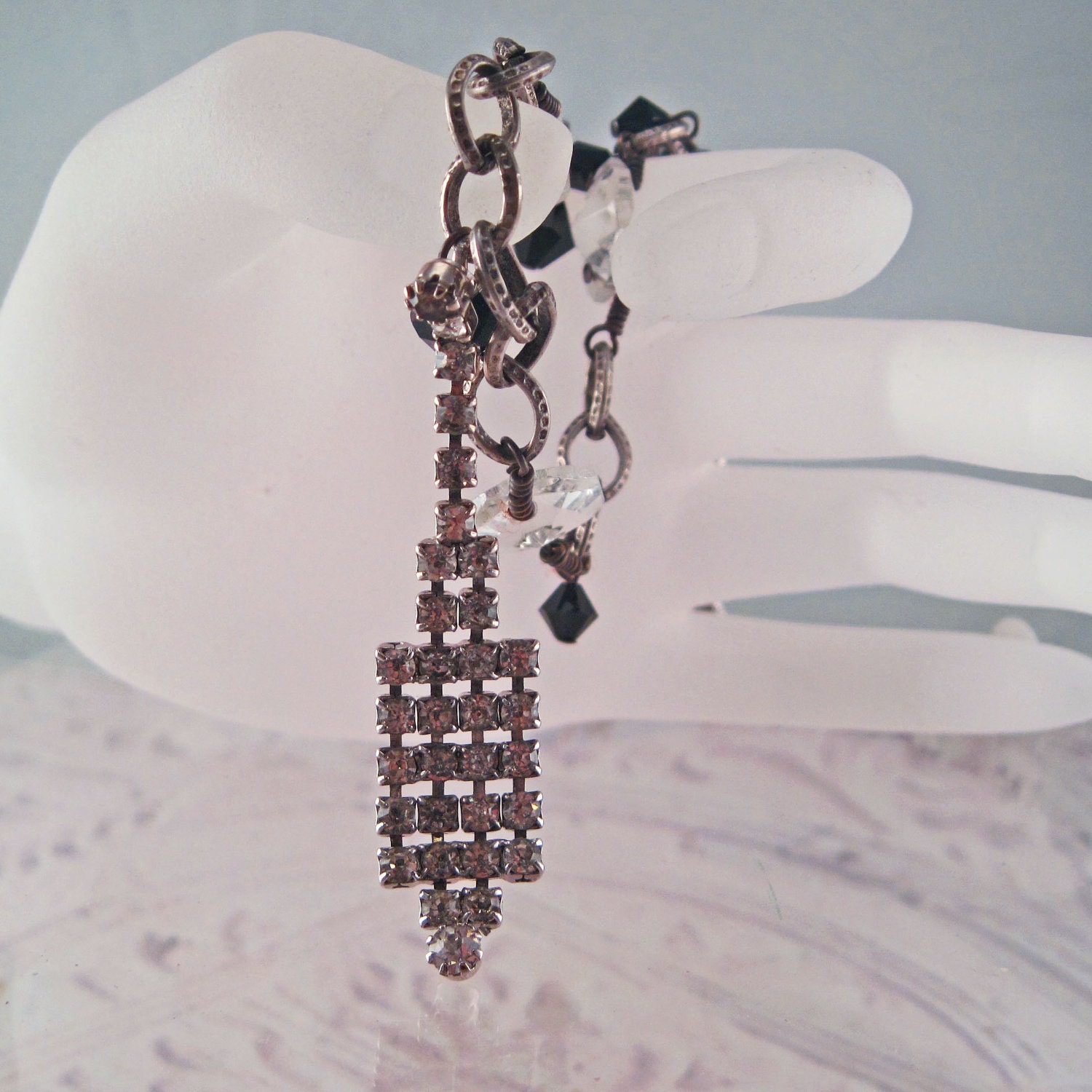 Vintage Chandelier Prism Necklace
