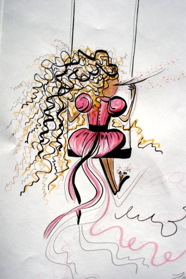 Pink Angel 11x14