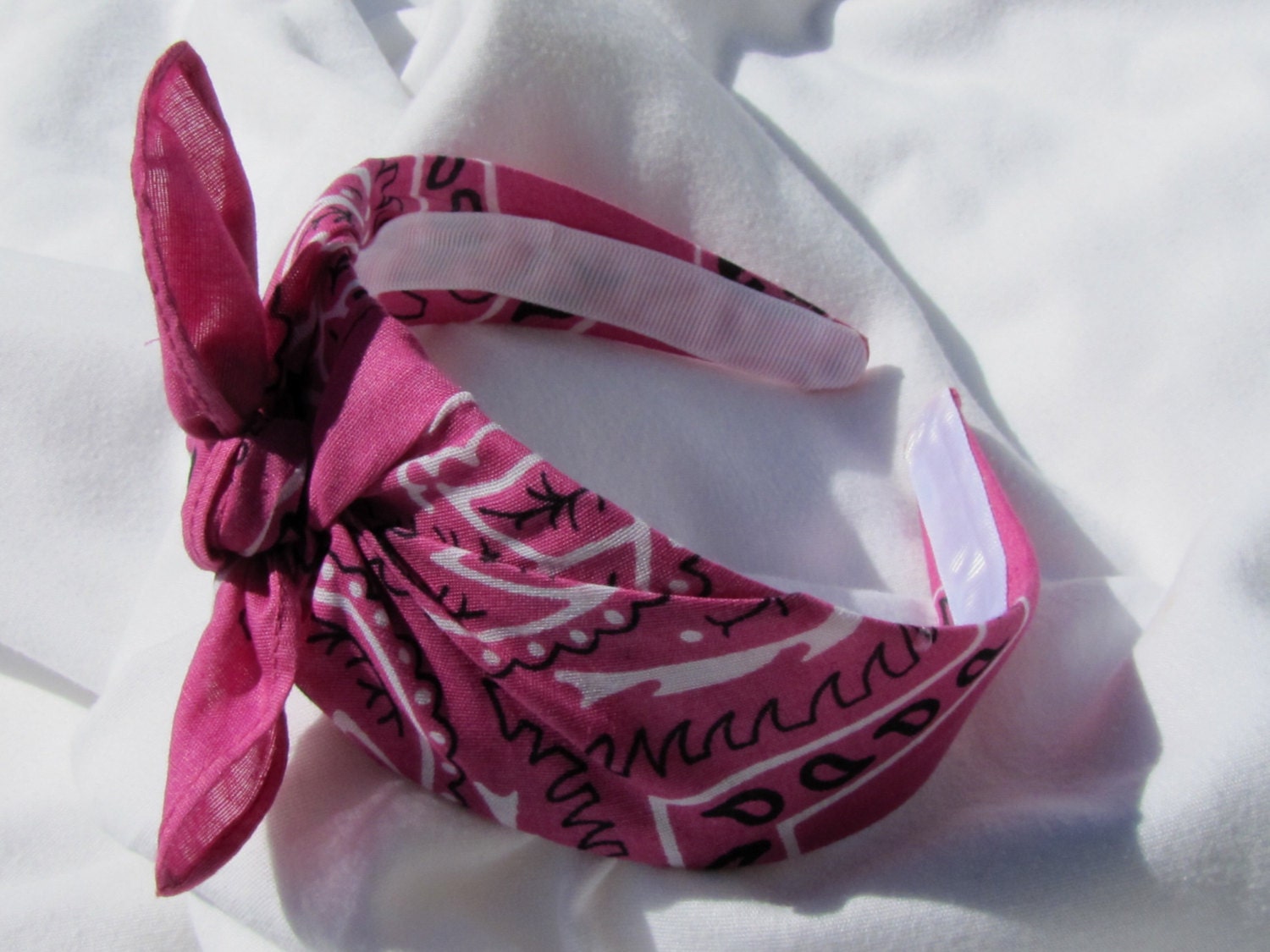 Bandana Knot Headband (PINK)