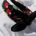 Bandana Knot Headband (BLACK HEART CHERRY) Last One