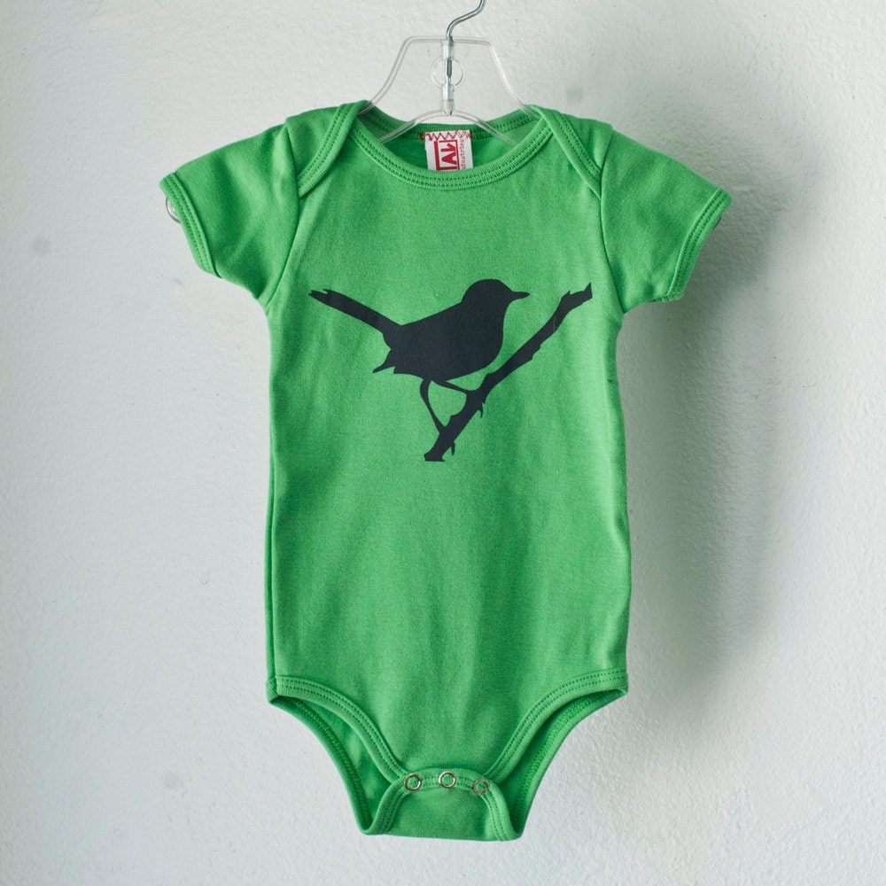 Wren, Infant one piece, grass green, size 6-12 mo