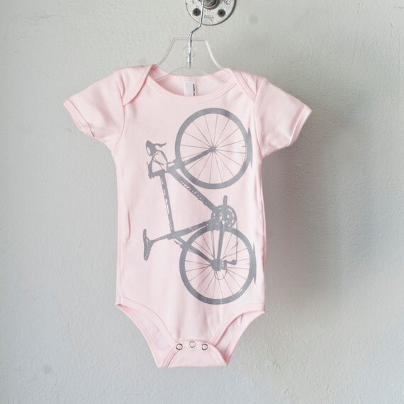 Vital bicycle, Infant one piece, pink, size 12-18 mo